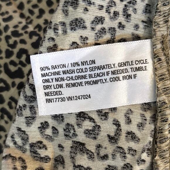 NEW A New Day Size XL Maxi Dress Animal Leopard Print Long Sleeves - Picture 4 of 4